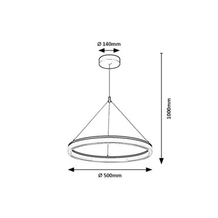 Rabalux - Hämardatav LED-ripatslühter kaabliga LED/24W/230V 3000-6500K + kaugjuhtimispult