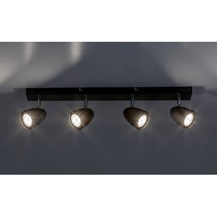 Rabalux - Kohtvalgusti 4xGU10/5W/230V must