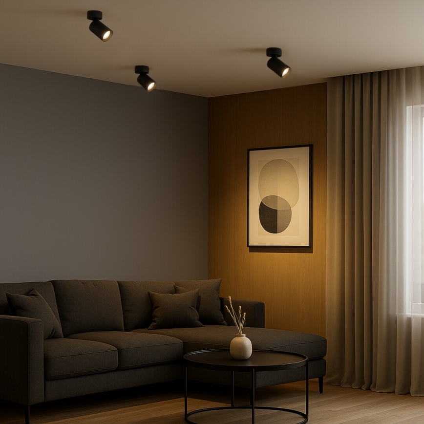 Rabalux - Punktvalgusti 1xGU10/7W/230V must