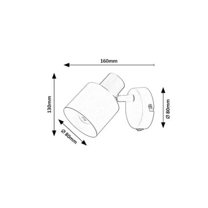 Rabalux - seinale kinnitatav punktvalgusti 1xE14/10W/230V beež