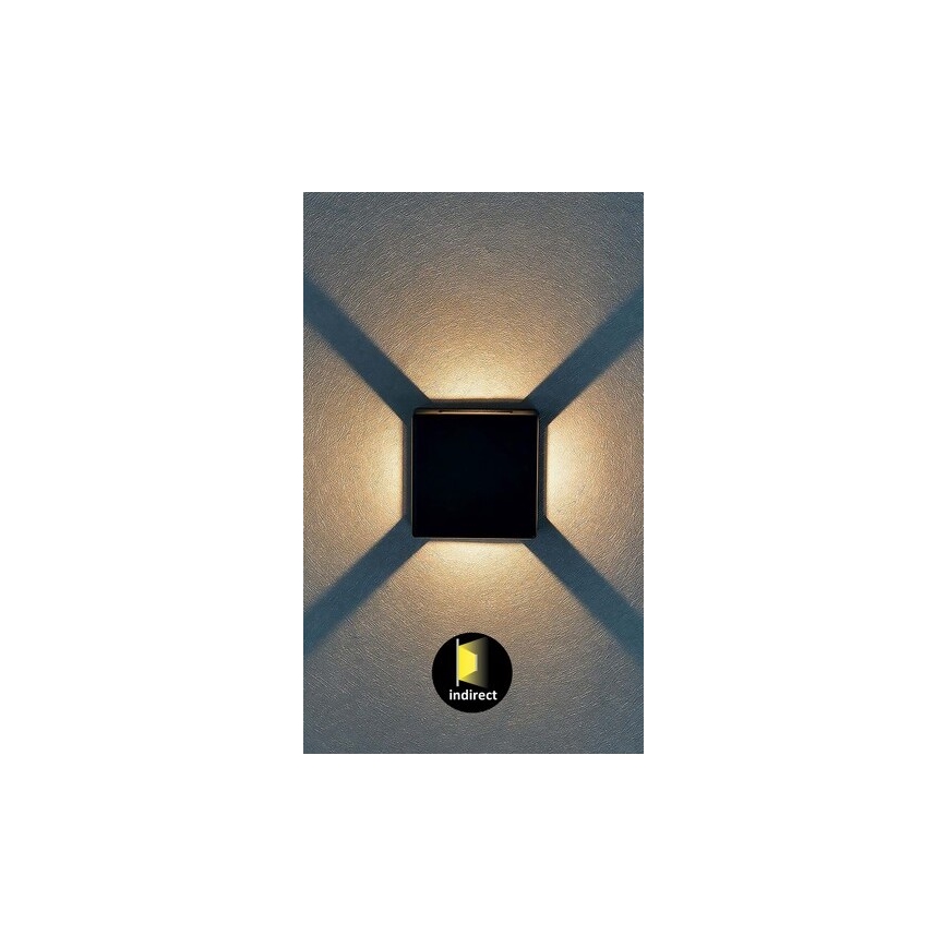 Rabalux - LED Väli seinavalgusti LED/6W/230V IP54 must