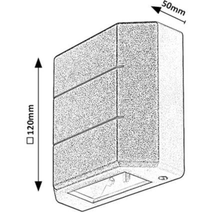 Rabalux - LED Väli seinavalgusti LED/6W/230V IP54 valge