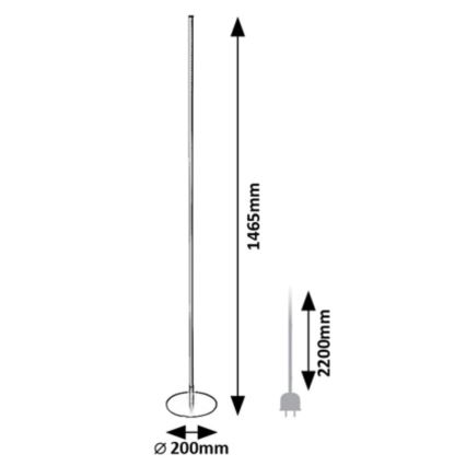 Rabalux - LED Põrandalamp LED/18W/230V 3000K