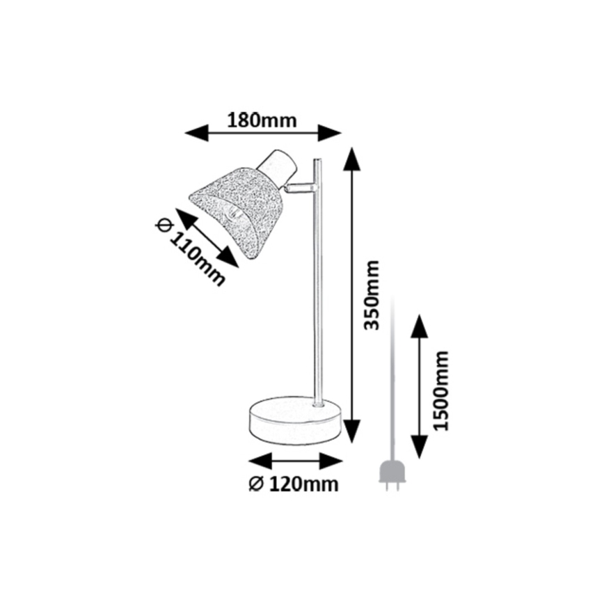 Rabalux - Laualamp 1xE14/10W/230V