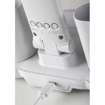 Rabalux - hämardatav LED laualamp ventilaatori ja ekraaniga LED/7W/5V 3000/4000/6500K