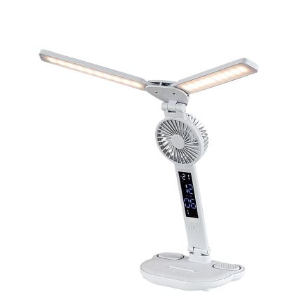 Rabalux - hämardatav LED laualamp ventilaatori ja ekraaniga LED/7W/5V 3000/4000/6500K