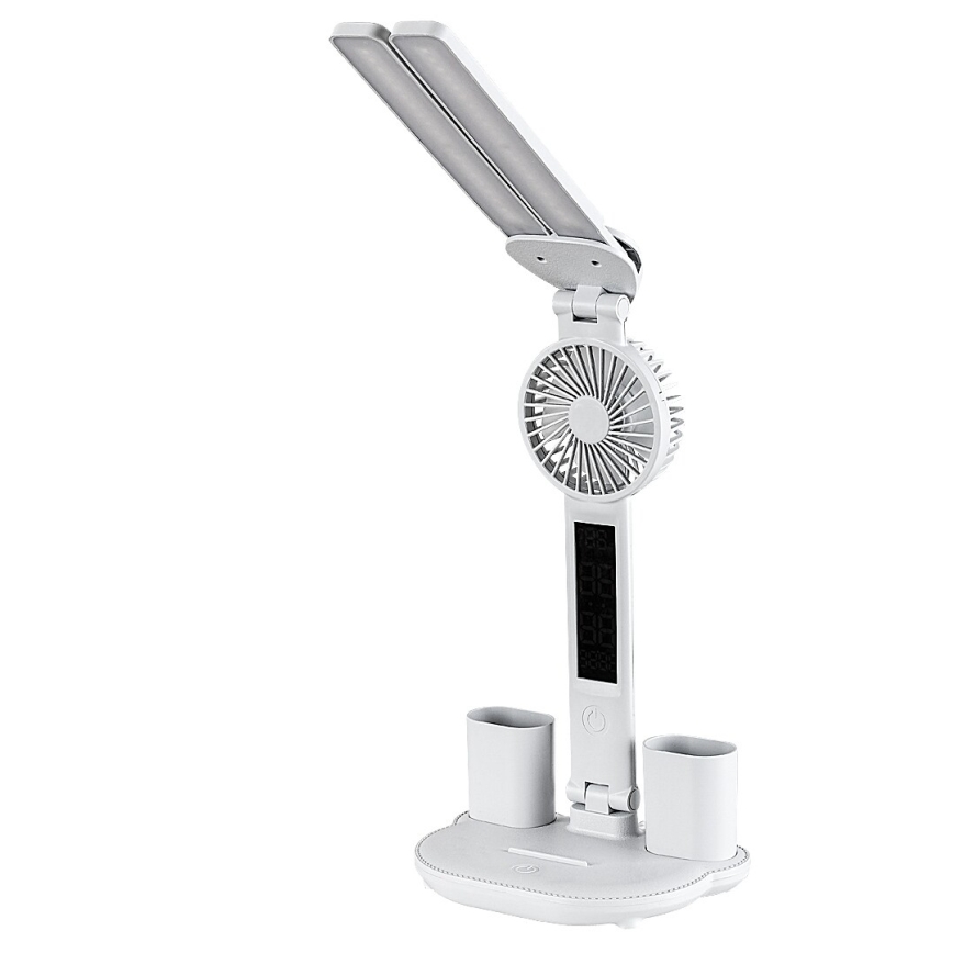 Rabalux - hämardatav LED laualamp ventilaatori ja ekraaniga LED/7W/5V 3000/4000/6500K