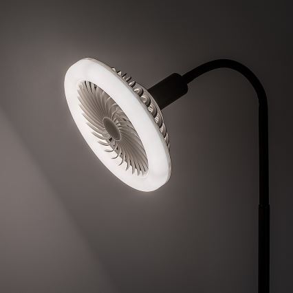Rabalux - LED hämardatav põrandalamp ventilaatoriga, läbimõõt 30 cm 1xE27/16W/230V 3000-6500K + kaugjuhtimispult