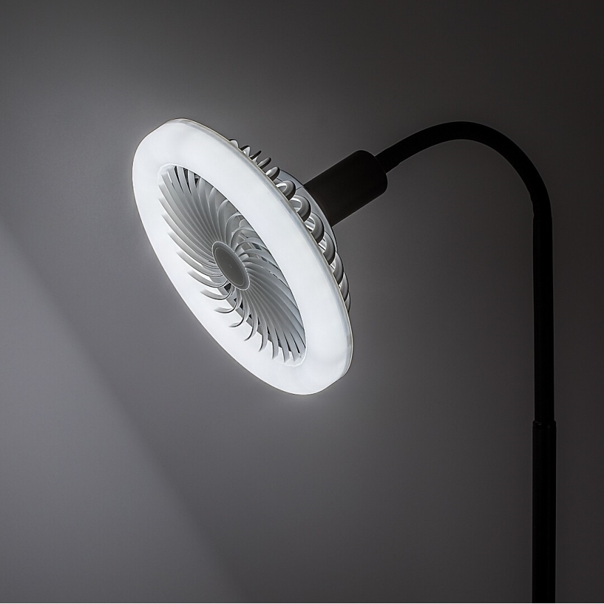 Rabalux - LED hämardatav põrandalamp ventilaatoriga, läbimõõt 30 cm 1xE27/16W/230V 3000-6500K + kaugjuhtimispult