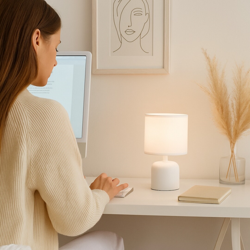 Rabalux - Laualamp 1xE14/40W/230V valge