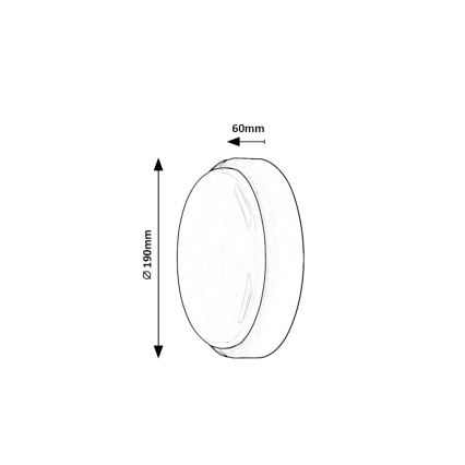 Rabalux - LED Väli laevalgusti LED/15W/230V IP54 must