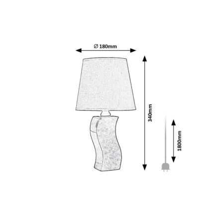 Rabalux - Laualamp 1xE14/40W/230V sinine