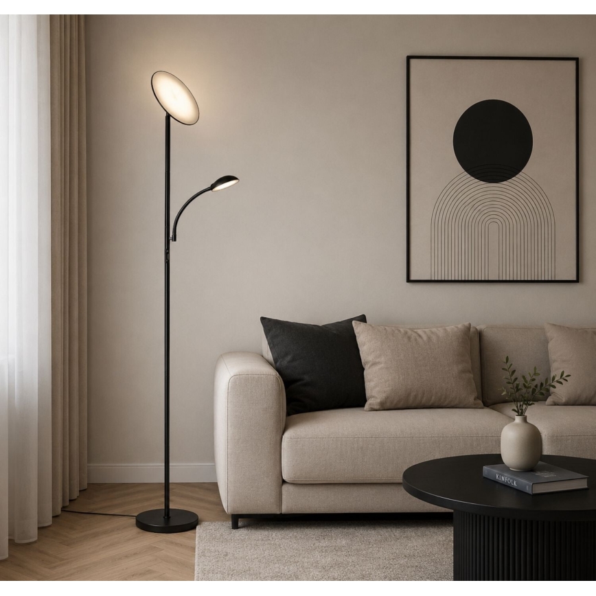 Rabalux - hämardatav LED-põrandalamp LED/23W/230V 3000/4200/6500 must