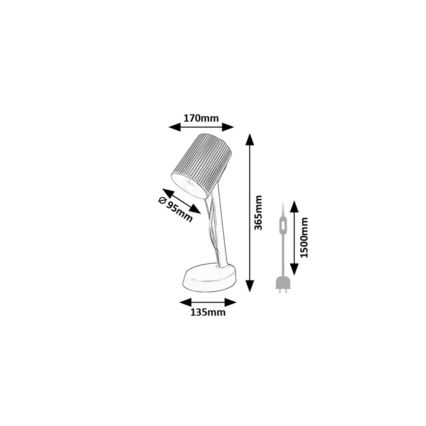 Rabalux - laualamp 1xE14/11W/230V roheline