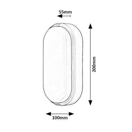 Rabalux - LED Väli laevalgusti LED/15W/230V IP54 must