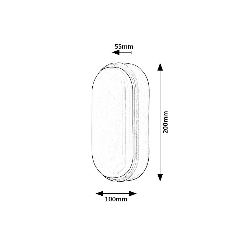 Rabalux - LED Väli laevalgusti LED/15W/230V IP54 must