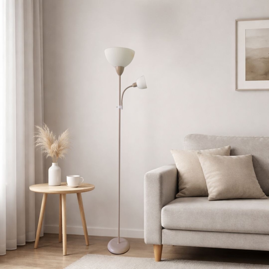 Rabalux - põrandalamp 1xE27/60W/230V + 1xE14/25W beež
