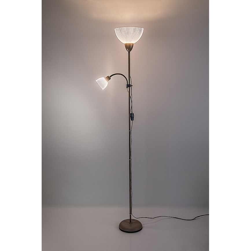 Rabalux - põrandalamp 1xE27/60W/230V + 1xE14/25W beež