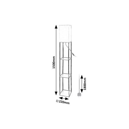Rabalux - Põrandalamp koos shelves 1xE27/40W/230V