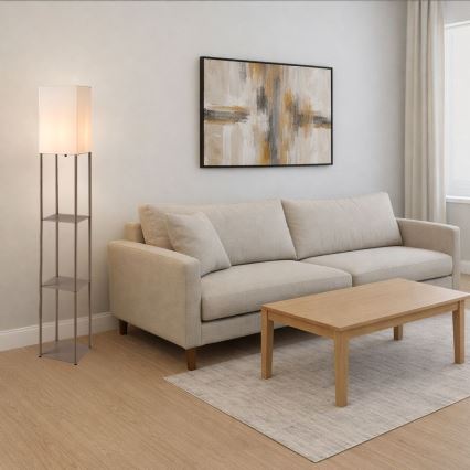 Rabalux - põrandalamp riiulitega 1xE27/40W/230V beež