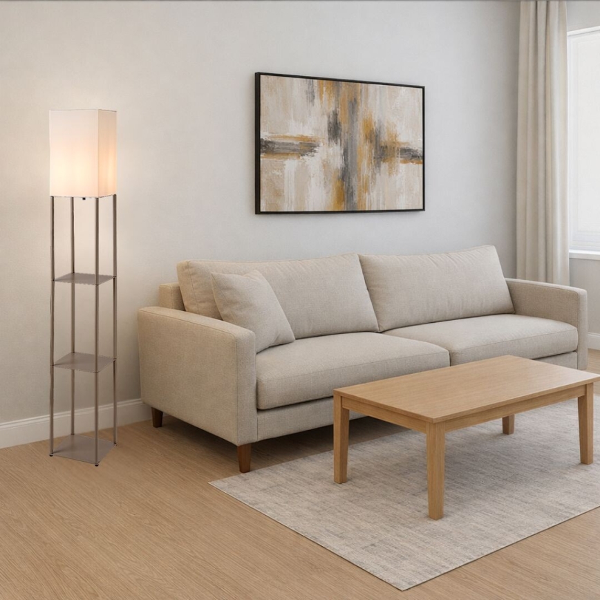 Rabalux - põrandalamp riiulitega 1xE27/40W/230V beež