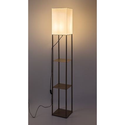 Rabalux - põrandalamp riiulitega 1xE27/40W/230V beež