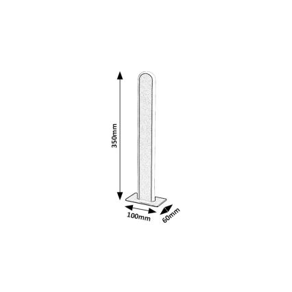 Rabalux - LED Hämardatav laualamp LED/15W/230V 3000/4000K must