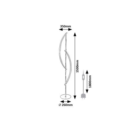 Rabalux - LED Põrandalamp LED/30W/230V