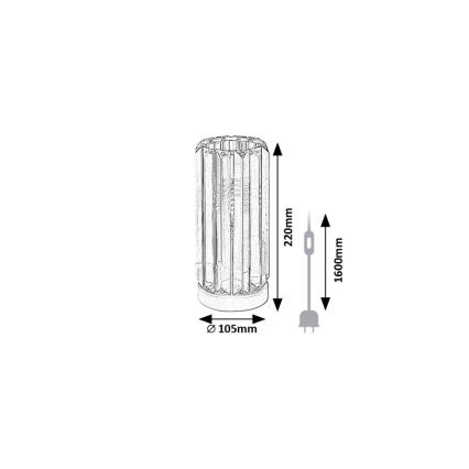 Rabalux - Laualamp 1xE27/40W/230V