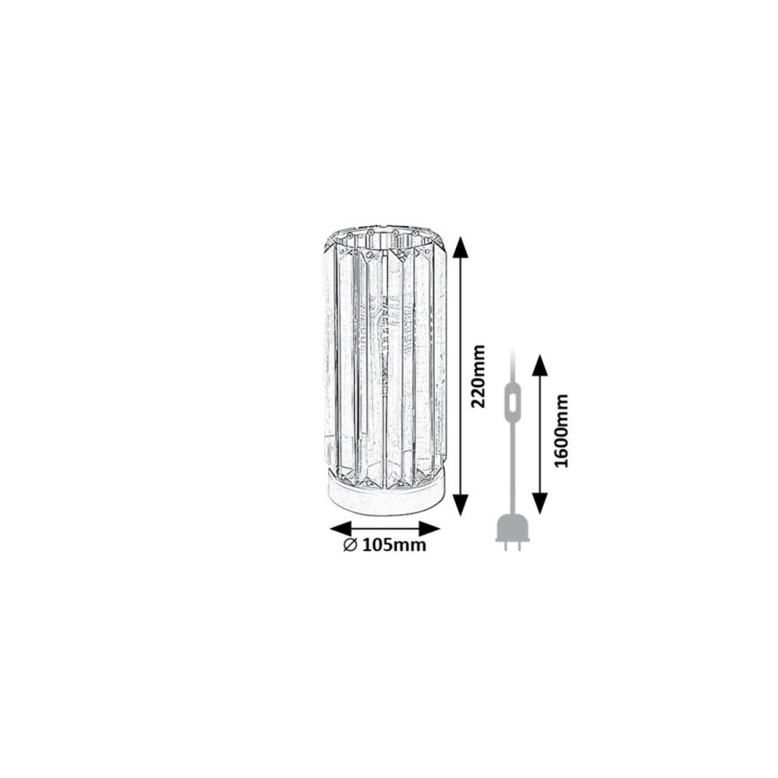 Rabalux - Laualamp 1xE27/40W/230V