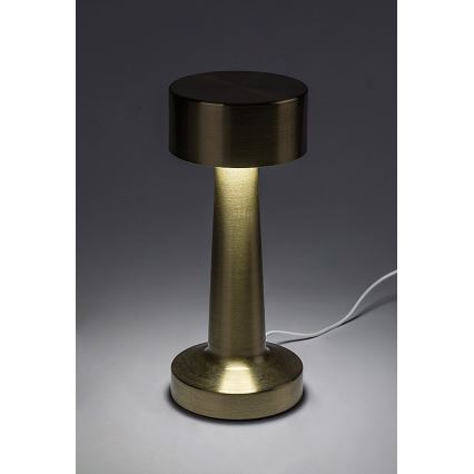 Rabalux - LED Laetav puutetundlik laualamp LED/2,7W/5V 1200mAh 3000/4000/6000K kuldne