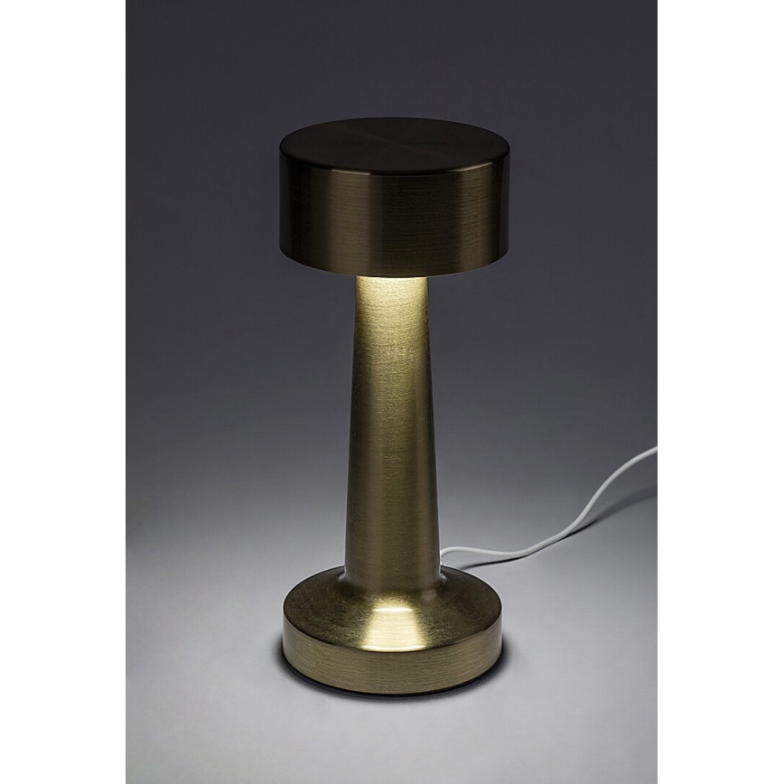 Rabalux - LED Laetav puutetundlik laualamp LED/2,7W/5V 1200mAh 3000/4000/6000K kuldne