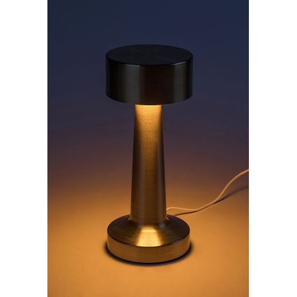 Rabalux - LED Laetav puutetundlik laualamp LED/2,7W/5V 1200mAh 3000/4000/6000K kuldne