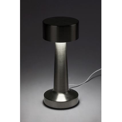 Rabalux - LED Puutetundlik laetav laualamp LED/2,7W/5V 1200mAh 3000/4000/6000K matt kroom