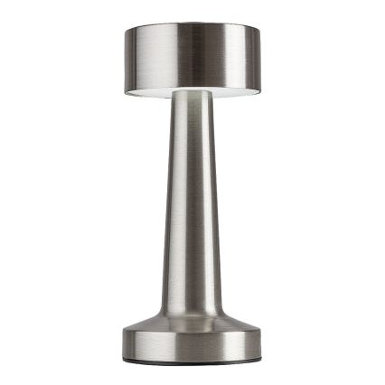 Rabalux - LED Puutetundlik laetav laualamp LED/2,7W/5V 1200mAh 3000/4000/6000K matt kroom
