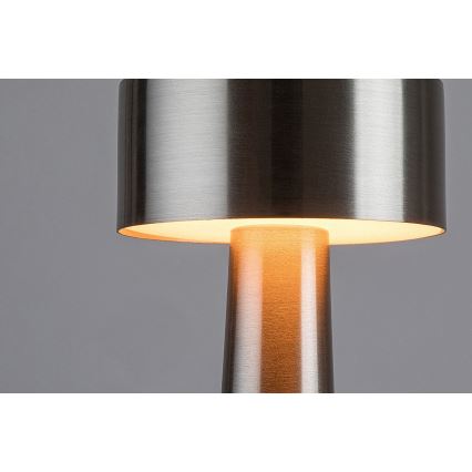 Rabalux - LED Puutetundlik laetav laualamp LED/2,7W/5V 1200mAh 3000/4000/6000K matt kroom