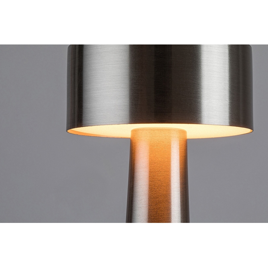 Rabalux - LED Puutetundlik laetav laualamp LED/2,7W/5V 1200mAh 3000/4000/6000K matt kroom