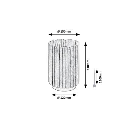 Rabalux - Laualamp 1xE27/6W/230V