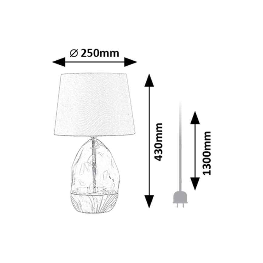 Rabalux - Laualamp 1xE27/40W/230V hall