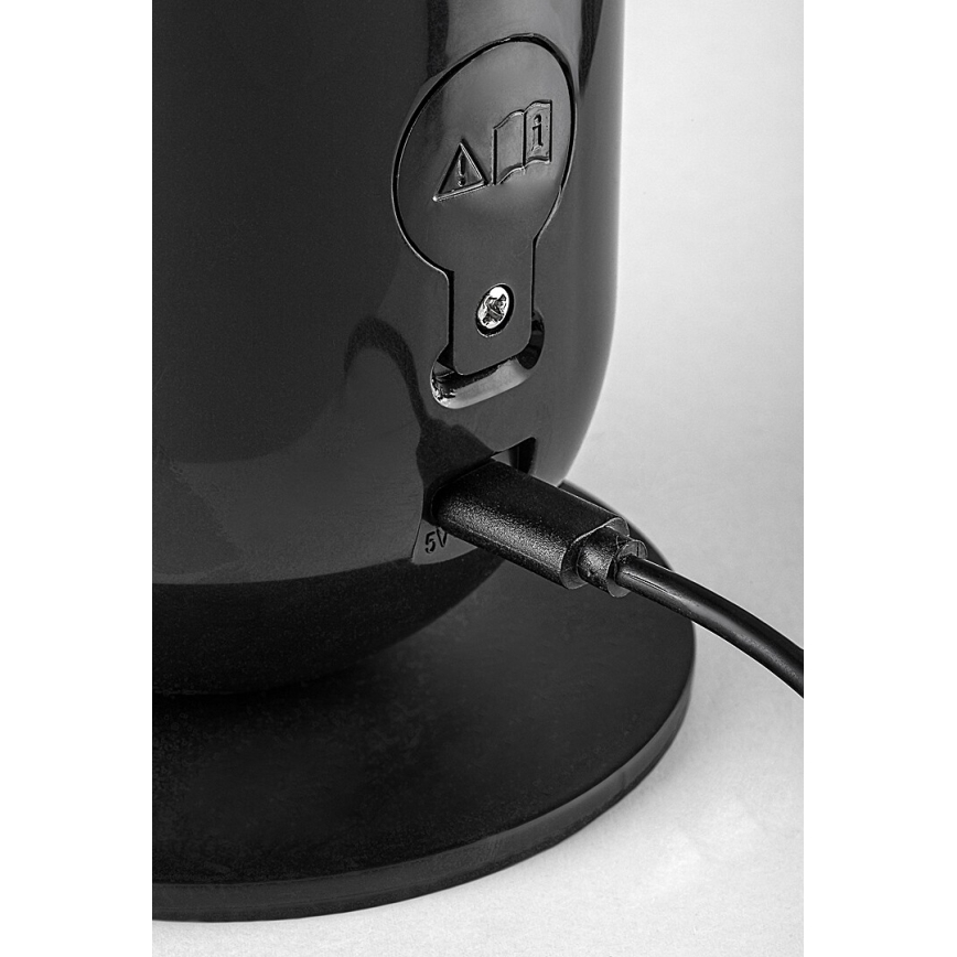 Rabalux - LED RGB Hämardatav laualamp LED/5W/230V must