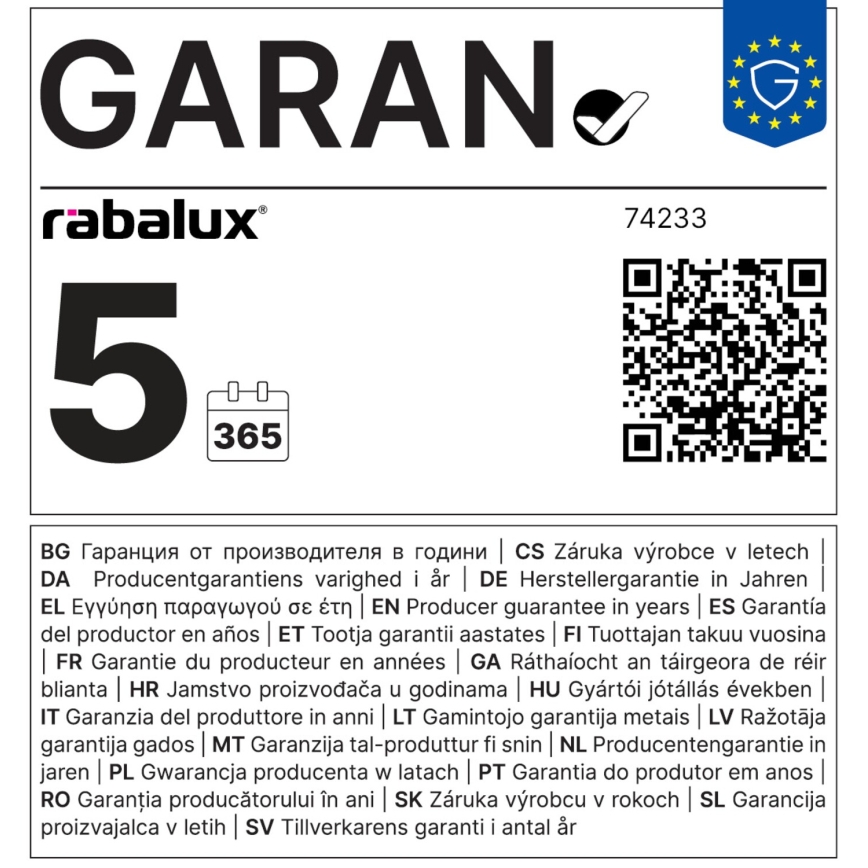 Rabalux - LED Hämardatav laualamp juhtmevaba laadimisega QI LED/4W/5V 3000/4000/6500K valge