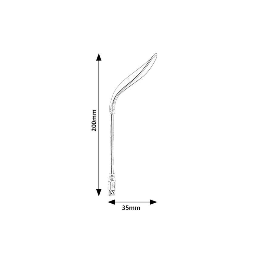 Rabalux - LED Paindlik USB väike lamp LED/2W/5V