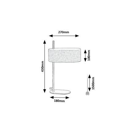 Rabalux - Laualamp 1xE14/40W/230V