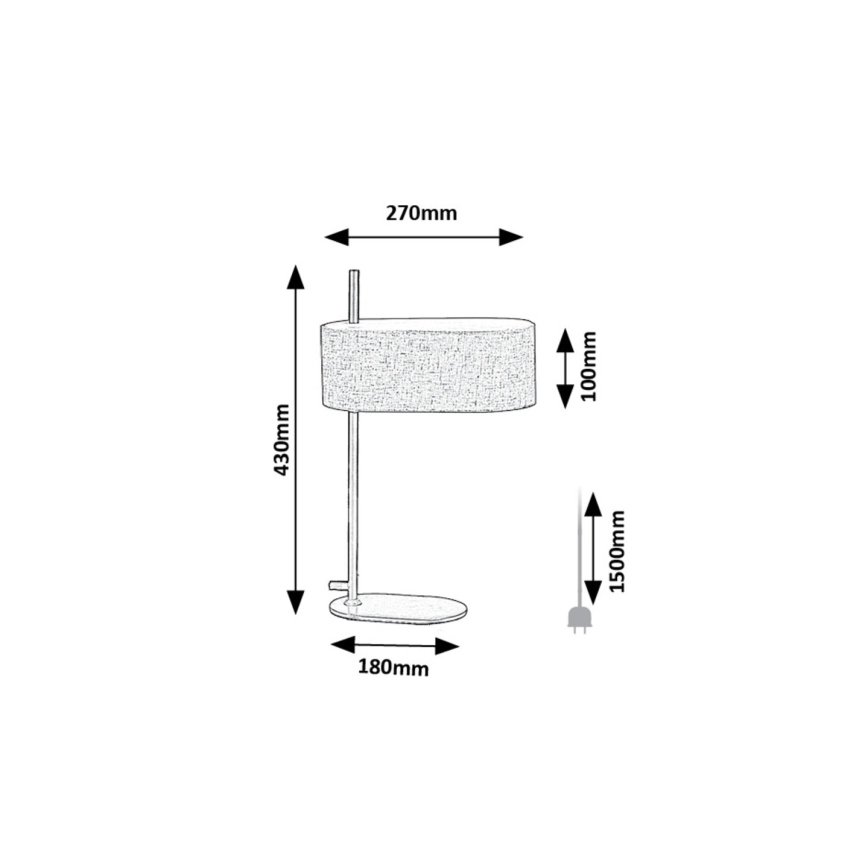 Rabalux - Laualamp 1xE14/40W/230V