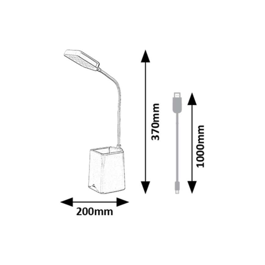Rabalux - LED Hämardatav laualamp LED/6W/230V 5000K roosa