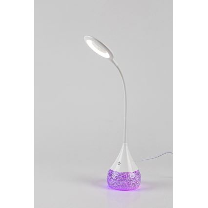 Rabalux - LED RGB Hämardatav laualamp LED/4W/230V valge