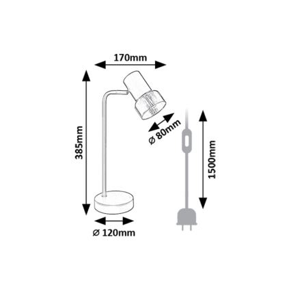 Rabalux - Laualamp 1xE14/15W/230V