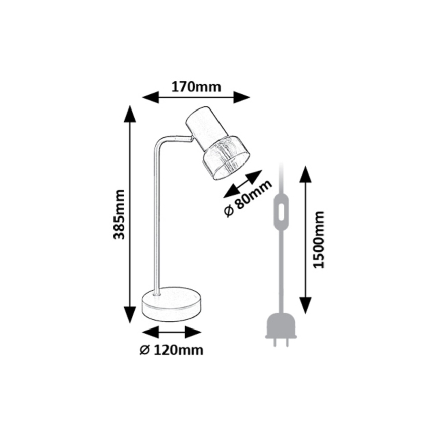 Rabalux - Laualamp 1xE14/15W/230V