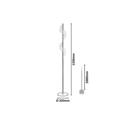 Rabalux - puutejuhtimisega hämardatav põrandalamp LED/12W/230V 3000K