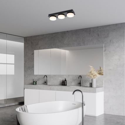 Rabalux - LED Laevalgusti vannituppa 3xLED/6W/230V IP44 must